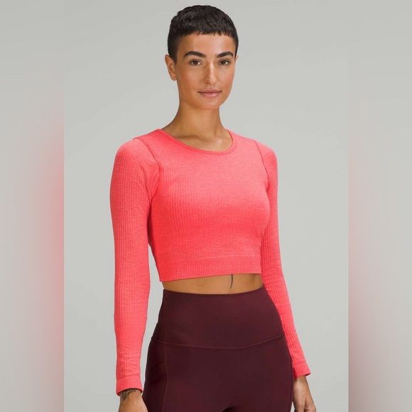 lululemon athletica Tops - Lululemon Ebb to Street Long Sleeve Shirt in Pale Raseberry